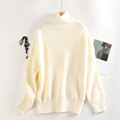 OverSized Wool Sweater Autumn Winter Warm Turtlenecks Casual