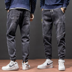 Baggy Men Cargo Jeans Fashion Harlan Cotton Streetwear