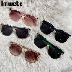 Fashion Oversized Sunglasses Square Design Vintage