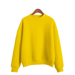 Woman Sweatshirts Sweet O-neck Knitted Pullovers Candy Color Loose