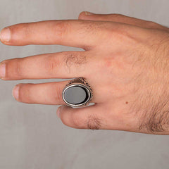 Retro Handmade Turkish Ring For Men Vintage