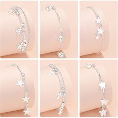 Butterfly Cross Charms Bracelet For Women Bracelets