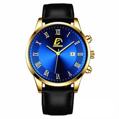 Fashion Mens Gold Stainless Steel Watches Minimalist Quartz Wrist