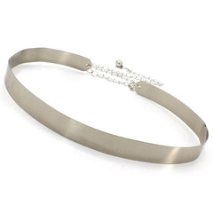 Fashion Women Adjustable Metal Designer Belt Bling Gold Silver Plate Vintage