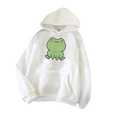 Frog Hoodie Vintage Harajuku Women's Winter Hoodies Kawaii Cute