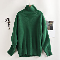 OverSized Wool Sweater Autumn Winter Warm Turtlenecks Casual