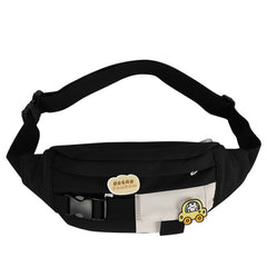 Waist Bags For Women Canvas Leisure Solid Color Fanny Pack