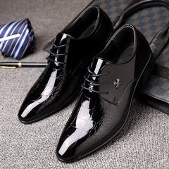 oxford shoes for men patent leather wedding shoes pointed toe dress shoes