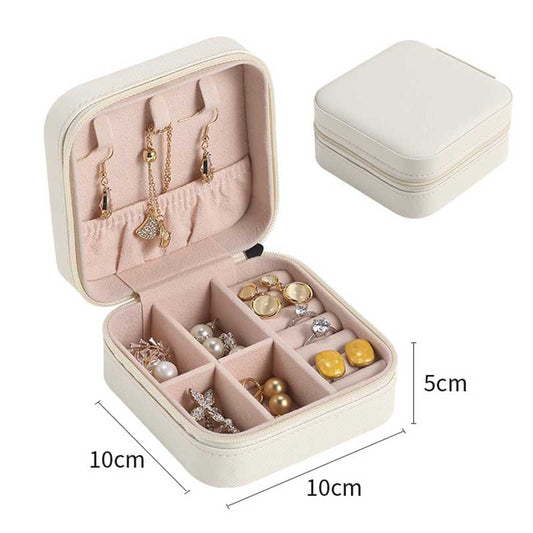 PU Jewelry Organizer Display Travel Jewelry Case Boxes Travel Portable Box