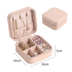 PU Jewelry Organizer Display Travel Jewelry Case Boxes Travel Portable Box