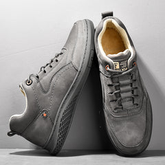 Men genuine Leather Shoes lace up Trend Comfortable Men Shoes