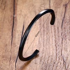 Vintage Stainless Steel Bangle Twisted Cuff Bracelet Unisex Casual