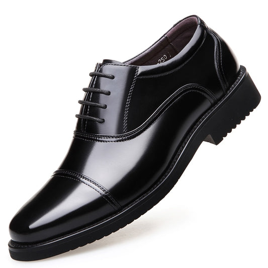 Man Split Leather Shoes Rubber Sole EXTRA Man Business Office Male