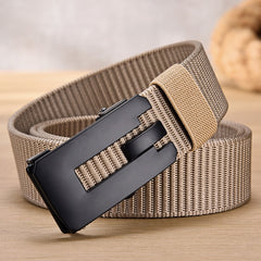 Men Belt Army Outdoor Sports Designer Automatic Buckle Male