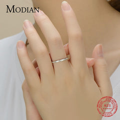 Classic Simple Charm AAA Zirconia Finger Rings Statement Jewelry
