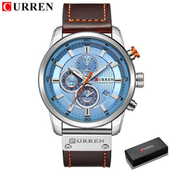 Fashion Date Quartz Men Watches Chronograph Sport Mens Wrist Watch