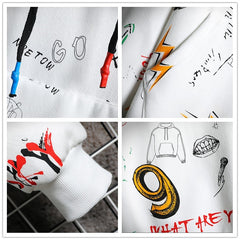 Single Road Men Anime Hoodies Men Hip Hop Harajuku Sweatshirt