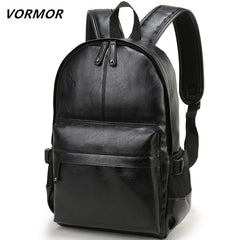 Brand Men Backpack Leather School Backpack Bag Fashion Waterproof Travel Bag