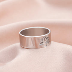 Hollow Stainless Steel Ring for Women Men Viking Tree of Life Finger Rings