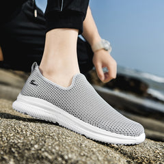Men Loafers Shoes Light Walking Mesh Breathable Casual Shoes