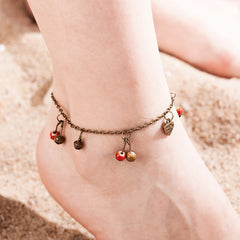 retro style imitation fruit Women anklet