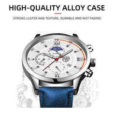 Men Sport Watch Stainless Steel Quartz Wristwatch Man Business Casual Simple
