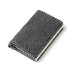 Business ID Credit Card Holder Men Women Coin Leather Wallet RFID