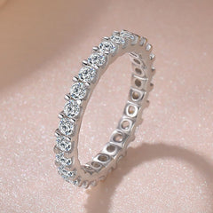 Rings For Women Silver Color Cubic Zirconia Ring Trendy Jewelry