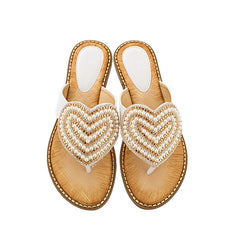 Outside Heart-shaped Women Slipper Summer Beach Slipper Female Casual