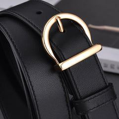 Belt Genuine Leather Ladies Thin Belts Fashion Jeans Windbreaker Waistband
