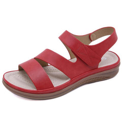 retro women beach sandals round head slope comfortable lightweight sandals