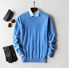 Men Cashmere Sweater Autumn Winter Soft Warm Jersey Jumper