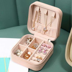 PU Jewelry Organizer Display Travel Jewelry Case Boxes Travel Portable Box