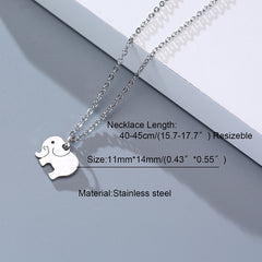 Simple Casual Necklaces Stainless Steel Feather Geometric Bar