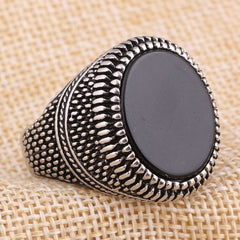 Retro Handmade Turkish Ring For Men Vintage