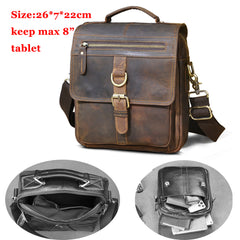 Original Leather Male Casual Shoulder Messenger bag Cowhide Fashion Cross-body Bag