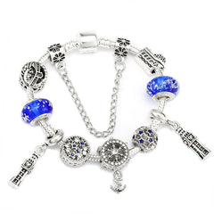 Ocean Collection Blue Turtle Seahorse Narwhal Beaded Dolphin Charm Bracelets