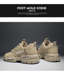 Platform Sneakers for Men Breathable Casual Walking Sports