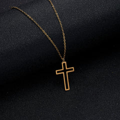 Stainless Steel Necklace For Men Long Chain Small Lightning Pendant