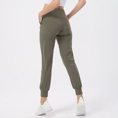 Women Naked-feel Fabric Loose Fit Sport Active Back waist Lounge Jogger