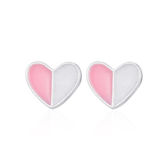 Fashion Jewelry Silver Color Small Pearl Cat Stud Earrings