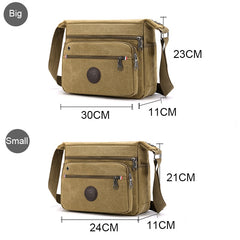 Travel Bag Canvas Casual Men Shoulder Crossbody Outdoor Bags