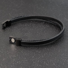 Special Luxury Style Leather Combination Splicing MenLeather Bracelet