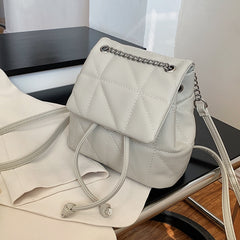 PU Leather Shoulder Bag Female Ladies School Backpack