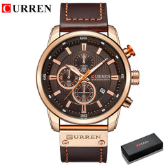 Fashion Date Quartz Men Watches Chronograph Sport Mens Wrist Watch