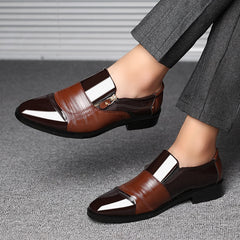 Business Oxford Shoes Men Breathable Leather Shoes Rubber Formal Dress Shoes