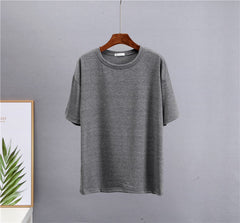Basic Cotton T Shirt Women New Loose Solid Tees