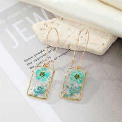 Real Floral Earrings Creative Dried Flower Earrings