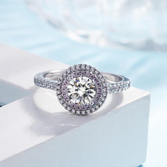 Ring Natural AAA Moissanite Jewelry Style Ring