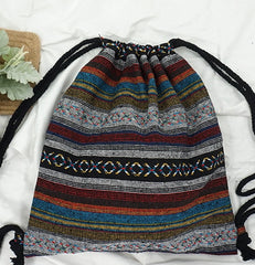 Fabric Backpack Female Gypsy Bohemian Boho Chic